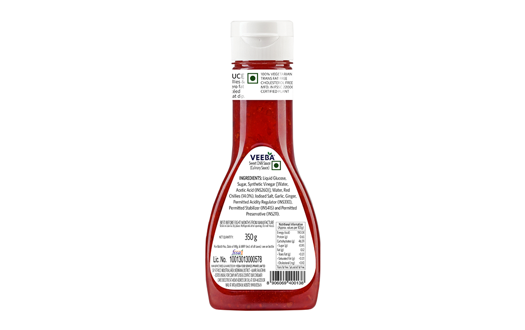 Veeba Sweet Chilli Sauce   Plastic Bottle  350 grams